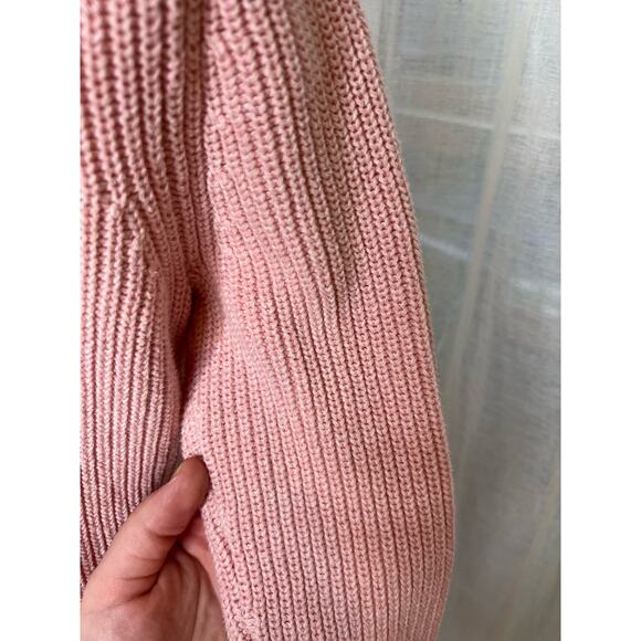 GAP V-Neck Knit Sweater Rose Quartz Size Small - Picture 12 of 15
